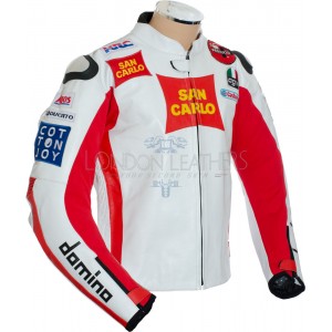 Marco Simoncelli Rep MotoGP Motorcycle Biker Jacket